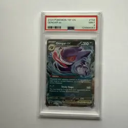 2024 POKEMON TEF EN-TEMPORAL FORCES #104 GENGAR EX PSA 9 - Image 1
