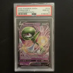 2020 POKEMON SWORD & SHIELD CHAMP'S PATH #016 GARDEVOIR V PSA 10 - Image 1