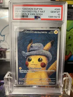Pokemon PSA 10 Pikachu with Grey Felt Hat 085 Sv: Scarlet & Violet Promo Card - Image 1
