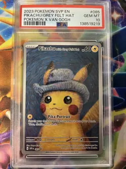 Pokemon PSA 10 Pikachu with Grey Felt Hat 085 Sv: Scarlet & Violet Promo Card - Image 3