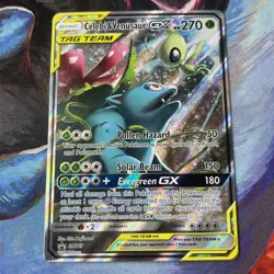 Celebi and Venusaur GX Tag Team *HOLO* Rare PROMO SM167 Pokemon TCG Near Mint - Image 5