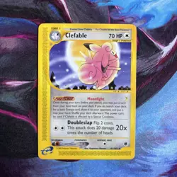 Pokemon TCG Clefable Expedition Base Set 41/165 2002 LP/NM Condition - Image 1