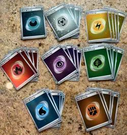 Pokemon TCG Scarlet & Violet 151 Cosmic Holo Energy Lot of 40 Cards (5/color) - Image 1