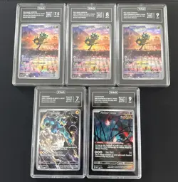 Pokemon ETB Promo Lot | TAG Graded Slabs | Ogerpon, Flutter Mane, Thundurus | NM - Image 1