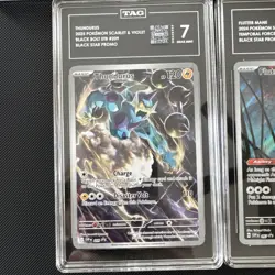 Pokemon ETB Promo Lot | TAG Graded Slabs | Ogerpon, Flutter Mane, Thundurus | NM - Image 3