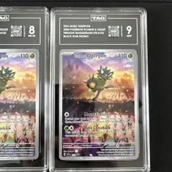 Pokemon ETB Promo Lot | TAG Graded Slabs | Ogerpon, Flutter Mane, Thundurus | NM - Image 4