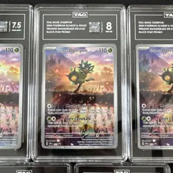 Pokemon ETB Promo Lot | TAG Graded Slabs | Ogerpon, Flutter Mane, Thundurus | NM - Image 5
