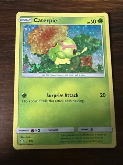 Caterpie 1/12 Promo Holo Mcdonalds 2019 Pokemon LP - Image 1