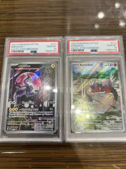 Miraidon & Koraidon Pokemon Center Edition ETB Promos Both Cards In A PSA 10! - Image 1