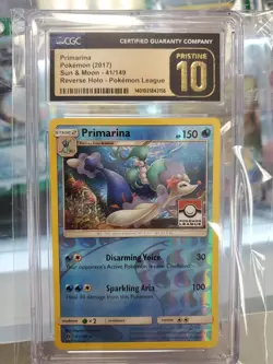 Primarina - 41/149 - Reverse Holo - Sun & Moon CGC 10 PRISTINE POP 7 Pokemon TCG - Image 1