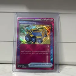Pokemon Precious Trolley Ace Spec Rare Trainer Sv08 Surging Sparks Holo 185/191 - Image 1