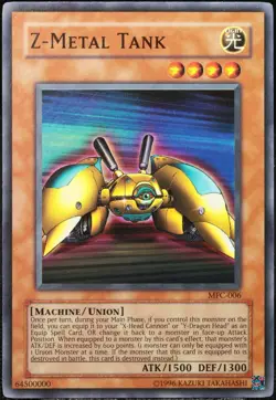 Yu-Gi-Oh! Z - Metal Tank MFC-006 Super Rare [MINT] OG Print Old | EN 2003 - Image 1