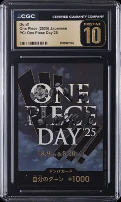 2025 PC: ONE PIECE DAY '25 JPN DON!! CGC 10 PERFECT - Image 1
