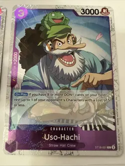 x5 Uso-Hachi ST18-001 One Piece CCG PRB02 English x3non foil + x2 foil - Image 3