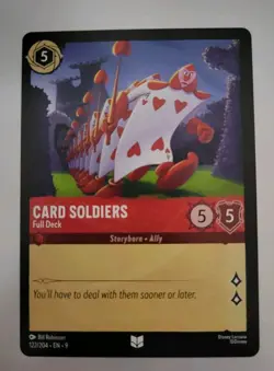Disney Lorcana TCG - Fabled: Card Soldiers (122/204) - Uncommon - Near Mint - Image 1