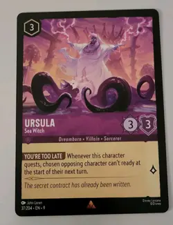 Disney Lorcana TCG - Fabled: Ursula (037/204) - Rare - Near Mint - Image 1