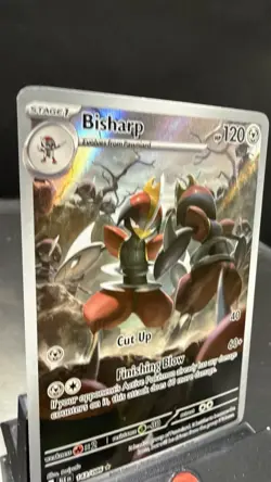 Bisharp 143/086 Pokemon TCG SV Black Bolt Illustration Rare Holo Card - Image 2