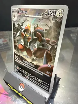Bisharp 143/086 Pokemon TCG SV Black Bolt Illustration Rare Holo Card - Image 4