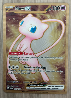 Mew ex 205/165 Scarlet & Violet 151 Full Art Secret Rare Holo Pokemon Card NM - Image 1