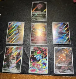 NM Pokemon Lot Collection Of (x7) Cards All Different Illustration Rare - Image 1