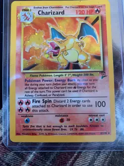 Charizard 4/130 Base Set 2 Holo Rare Pokemon Card - Image 1