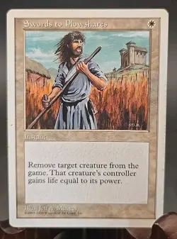 Swords to Plowshares Anthologies MTG Regular Moderately Played - Image 1