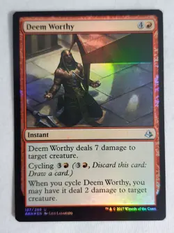 Deem Worthy #127 Amonkhet Foil Magic the Gathering - Image 1