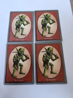 MTG GOBLIN Token (x4) Unglued Magic The Gathering - Image 1