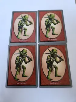 MTG GOBLIN Token (x4) Unglued Magic The Gathering - Image 2