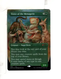MTG SkeenAB Vizier of the Menagerie BORDERLESS FOIL from SLD. NM. - Image 1