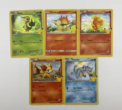 McDonalds 2021 Pokemon 25th Anniversary Cards - 5 x Card Bundle - Image 1