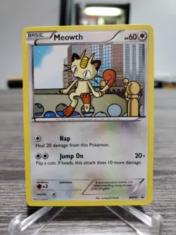Pokemon TCG Black And White Meowth BW35 Black Star Promo Lp - Image 1