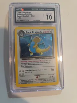 Dark Dragonite 5/82 Holo Pokemon Team Rocket CGC 10 Gem Mint - Image 1