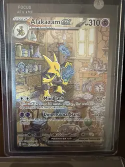 Pokemon TCG Alakazam EX 201/165 Special Illus. Rare Scarlet & Violet 151 SIR - Image 1