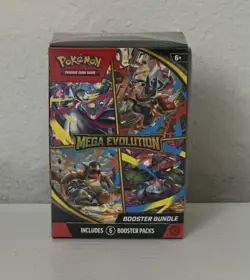 Pokemon TCG: Mega Evolutions Booster Bundle - New &Sealed-Six (6) Booster Packs - Image 1