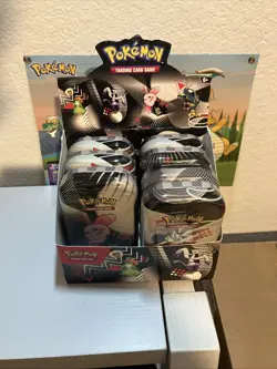 Pokemon Black Bolt And White Flare Mini Tin Display Tins 7 free shipping - Image 1