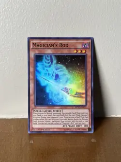 Yugioh Magician's Rod MP17-EN074 Super Rare 1st Ed LP - Image 1