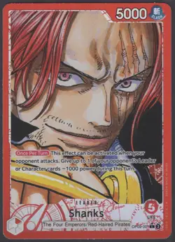 One Piece Emperors In The New World Shanks Alt Art OP09-001 Leader English - Image 1