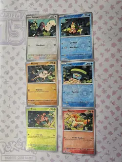 Pokemon Linking Art English Set (6 cards) 2025 Ayaka Ozaki Reverse Holo - Image 3