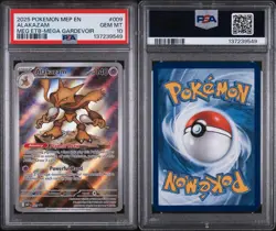 Alakazam Full Art 009 Mega Evolution Promo Holo Pokemon TCG Card PSA 10 - Image 3