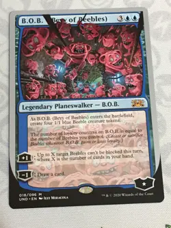 D584 MTG MAGIC UNSANCTIONED B.O.B. BEVY OF BEEBLES #018 MYTHIC NM - Image 1
