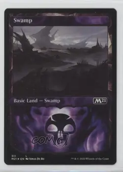 Swamp (Showcase) Foil Magic: Core Set: 2021 M21 #311 - Image 1