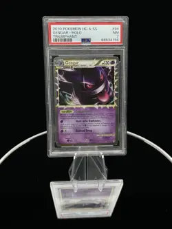 Pokemon Heart Gold Soul Silver (HS) Triumphant Gengar (Prime) 94/102 Holo PSA 7 - Image 1