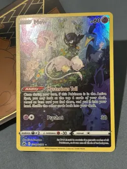 Pokemon Mew TCG Full Art Galarian Gallery Crown Zenith GG10/GG70 - Image 3