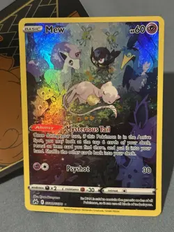 Pokemon Mew TCG Full Art Galarian Gallery Crown Zenith GG10/GG70 - Image 4