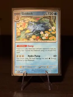 Golduck MEP 008 Black Star Promo Cosmos Holo Pokemon TCG Mega Evolution Rare NM - Image 1