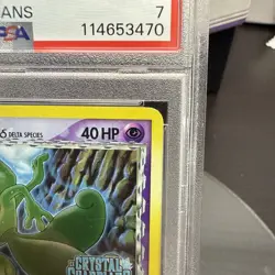 Pokemon CRYSTAL GUARDIANS TREECKO #68 REVERSE HOLO FOIL PSA 7 - Image 3