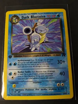2000 Pokemon Dark Blastoise #20 Team Rocket First Edition Non Holo Never Been... - Image 1