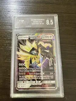 Graded-8.5Dusk Mane Necrozma GX-Sun & Moon: Ultra Prism 90/156 (2018)Pokemon TCG - Image 1