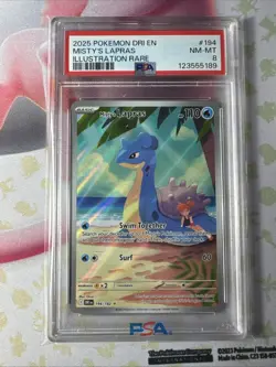 Pokemon TCG Misty's Lapras Destined Rivals 194/182 PSA 8 - Image 1
